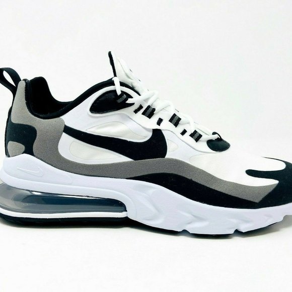 Nike Air Max 270 React White Black Pewter Mens - Picture 2 of 6